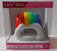 Eco Sound Box-speaker & Holder-rainbow/cloud-for Iphone 4, 4s, 5, 5s
