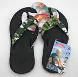 Rainbow Youth Grombows Camo Green Flip Flop Sandal, Youth US 2 /3 (9 inch)