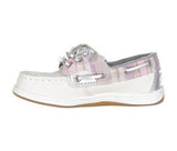 Sperry Songfish Grey/Purple Sea Girl's Boat Shoe Size US 1M