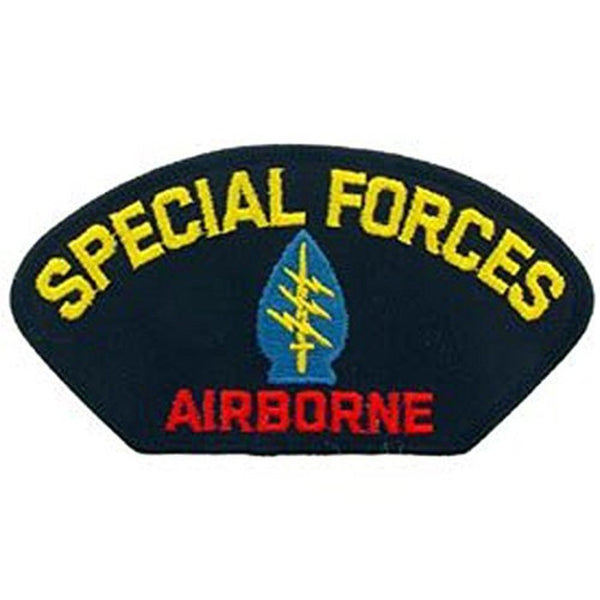 Special Forces Airborne Embroidered Iron-On Patch, 5.25" x 2.75"