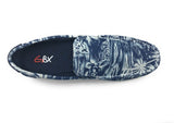 GBX Harpoon Canvas Casual Loafer Shoes 00558125 Island Palm Trees Print Blue 13M