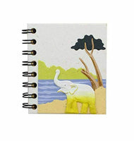 Mr. Ellie Pooh Small Notebook, White, 100% Recycled Paper