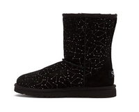 UGG Kids Girl's Classic Short Constellation 1 (Little Kid/Big Kid) Black Boot