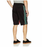 Southpole Mens Athletic Running Track Shorts in Various Colors, Black/Green, Sml