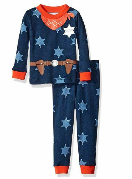 Petit Lem Boys' 2 Piece Pajama Set, Star, 24M