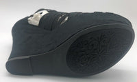Shi by Journeys Womens Play Lace Up Strappy Platform Wedge Sandal, Black, 7 M US
