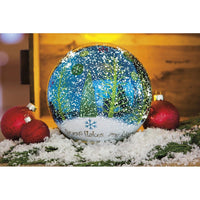 Cypress Home Snowflakes LED Glass Globe