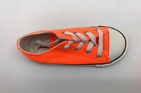Converse Kid's Chuck Taylor All Star Low Top Shoes Neon Orange 2 M US Little Kid