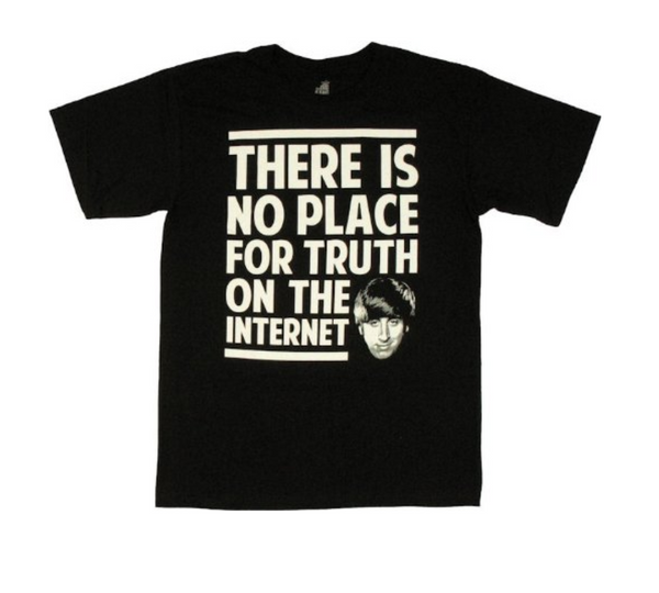 Big Bang Theory There Is No Place For Truth On The Internet T-Shirt Black Medium