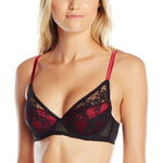 Mimi Holliday Women's Oleander Plunge Bra, Berry/Black, 34B