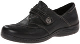 Earth Women's Savin Flat,Black Calf Leather,8 W US