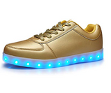 CUEVAS 7 Colors LED Luminous Shoes Men & Women Sneakers USB Charging Shoes