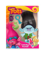 Trolls Mega Keychain - Grumpy Branch Plush with Brush Included - Free Shipping