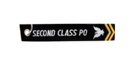 Embroidered US Navy Second Class PO Keychain, 5.75 x 1, Black
