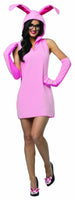 Rasta Imposta Women's Christmas Story Bunny Dress, Pink, One Size