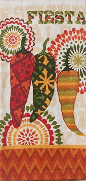 Kay Dee Designs R3020 Fiesta Time Peppers Terry Towel