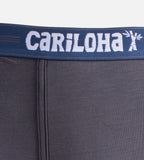 Men's Bamboo Underwear by Cariloha, Boxer Briefs without Fly, Carbon/Gray, S
