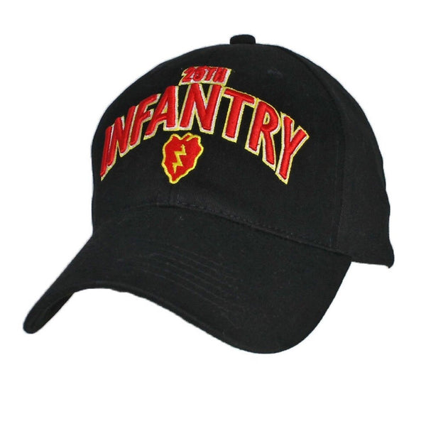 U.S. Army 25th Infantry Division Men's 3D Baseball Cap, Black
