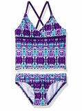 Kanu Surf Little Girls' Sport 2-Piece Tankini Swimsuit, Kayla Purple Tie-Dye, 4