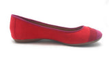 Style & Co Women's Groovy Cosmic Pink Purple Red Suede Flats Size 8 M US