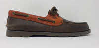 Sperry Top-Sider Leeward 2-Eye Brown/Tan Custom Color Boat Shoe Size 9.5 Men's