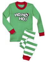 Sara's Prints Baby Unisex Kids All Cotton Long John Pajamas, Hoho Santa Hat-G...