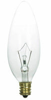 Sunlite 60CTC/32/3 Incandescent 60-Watt, 130V Candelabra Based Chandelier Bulb