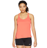 ASICS Women's Ventilated Tank Top, Coralicious Heather, Large