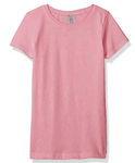 Clementine Apparel Girls' Little Everyday T-Shirt, Light Pink, XS