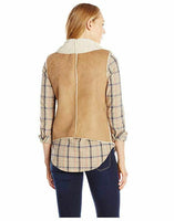 Celebrity Pink Juniors' Faux Shearling Vest , Camel, Small