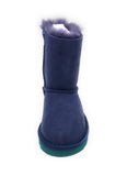 UGG Kid's Girls Bailey Bow Bloom Boot, Medallion Purple/Turquoise Blue, US 11 M