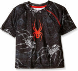 Spyder Boys' Little Mechanical Short Sleeve T Shirt, Volcano, 4