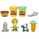 Play-Doh Town Road Worker With Jackhammer, Shovel, Pup, and 3 Cans of Play-Doh