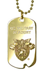 Eagle Crest - US Military Academy Dog Tag / Keychain - Gold