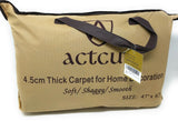 ACTCUT Super Soft Indoor Modern Shag Area Silky Smooth Fur Rugs, Grey