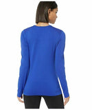 ASICS Women's Tactic Court Long Sleeve Top, Blue, 2X-Small