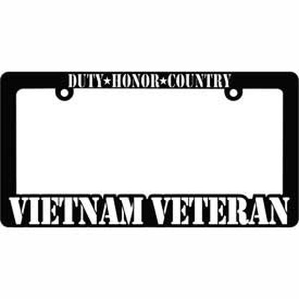 Vietnam Veteran: Duty Honor Country - Auto License Plate