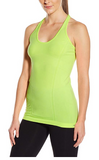 BREATHE BY BODY GLOVE Women's Tip Seamless Fitted Tank Top, Lime, Medium