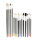 US Art Supply 15 Piece Multi-Purpose Brush Set