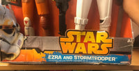 Star Wars Rebels Duo 20" Storm Trooper & Ezra Action Figures - SEE PHOTOS