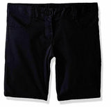 Nautica Big Girls' Uniform 5-Pocket Till Bermuda Short, Navy, 16