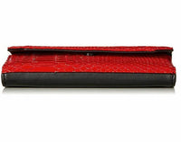 KENDALL + KYLIE Bay, Red Lacquered Snake Crossbody Clutch
