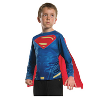 Rubie's Superman Child Costume - Batman v Superman - Shirt with Cape - L 12-14