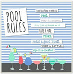 Stupell Industries Pool Rules Typog and Icons Wall Plaque, 12 x 12, Multi-Color