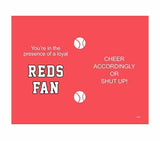 Tree-Free Greetings Reds Baseball Fan 18-8 Stainless Artful Tumbler, 14 Oz.