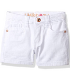 Limited Too Girls' Little Stretch Twill 5 Pocket Short, 2714 White, 5