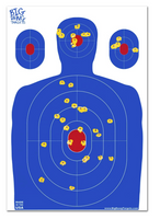 12 X 18 Inch Blue Silhouette Reactive Splatter Target - Big Dawg Targets