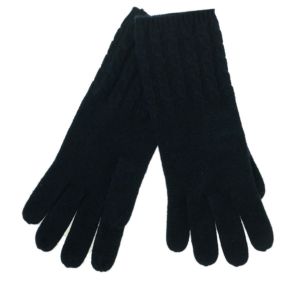 Charter Club Women's Luxury Cashmere Cable Knit Gloves