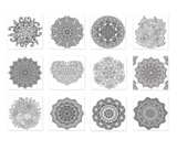 Forever in Time, Mandala, Living Art Therapy Adult Coloring Paper Pad (SP628D)