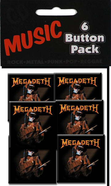 C&D Visionary Megadeth So What Soldier Square Button (6-Piece)